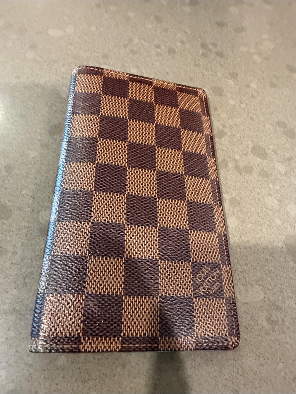 Louis Vuitton Brown & Tan checkbook cover and card holder